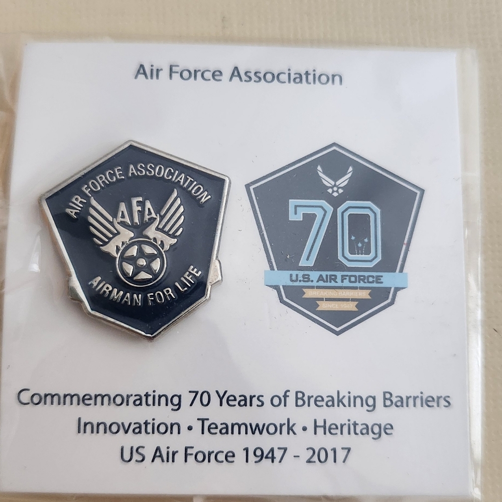 NEW in packagingAir Force Association AFA Airman For Life Pin Lapel